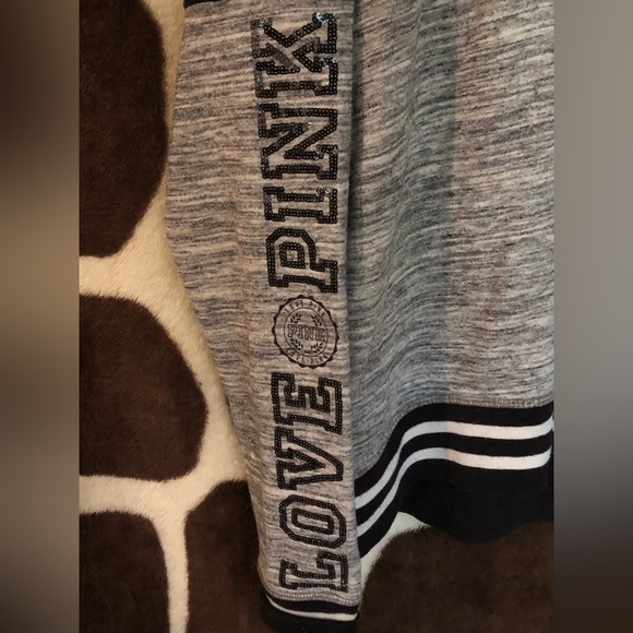 Victoria's Secret (Pink) Bling High & Low Half Zip crew Pullover - Picture 2 of 7